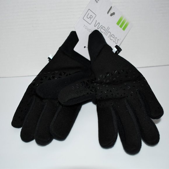 UR Men's Thermal Recycled Fleece CUFFED Gloves Black Size S/M: #22229DL22 NWT - Picture 3 of 4